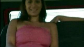 Breathtaking latina brunette Isabella has her tits and cuch fucked